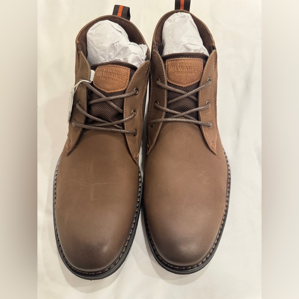 NUNN BUSH DARK BROWN BOOTS FOR MEN